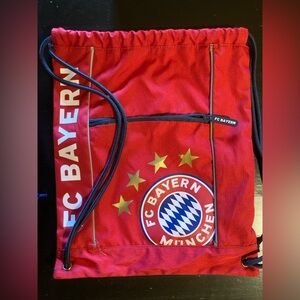 FC Bayern München Red Drawstring Backpack
